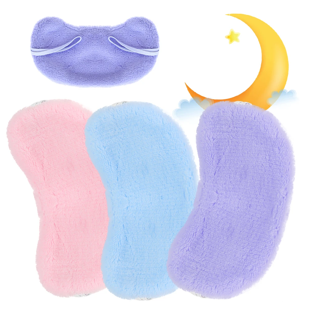 

Random Color Travel Sleeping Comfortable Cute Eye Mask Eye Shade Sleep Mask Bandage On Eyes For Sleeping Emotion Sleep Mask