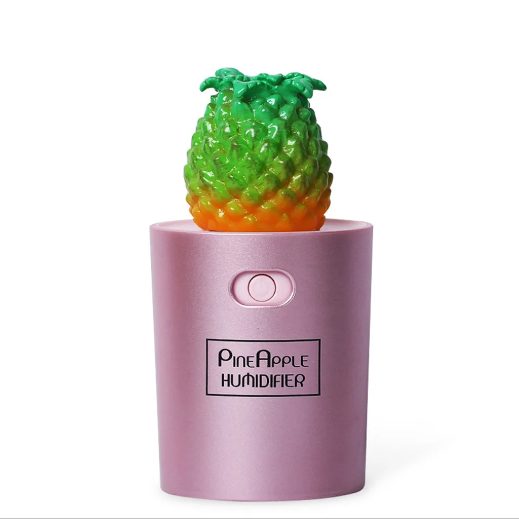 130ML Modern Pineapple Ultrasonic USB Air Humidifier Mini Aroma Diffuser for Living Room Bedroom Home Office