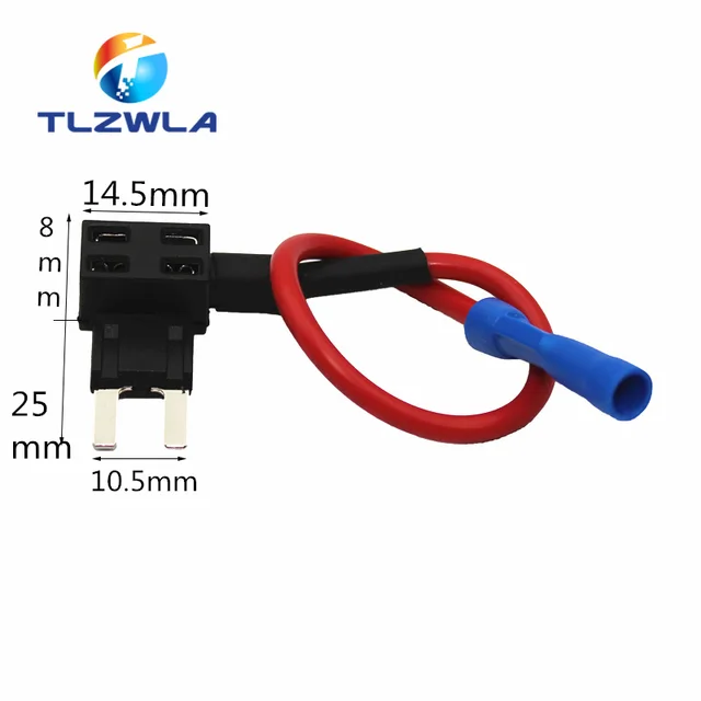 12V MINI SMALL MEDIUM Size Car Fuse Holder Add-a-circuit TAP Adapter with 10A Micro Mini Standard ATM Blade Fuse Mini