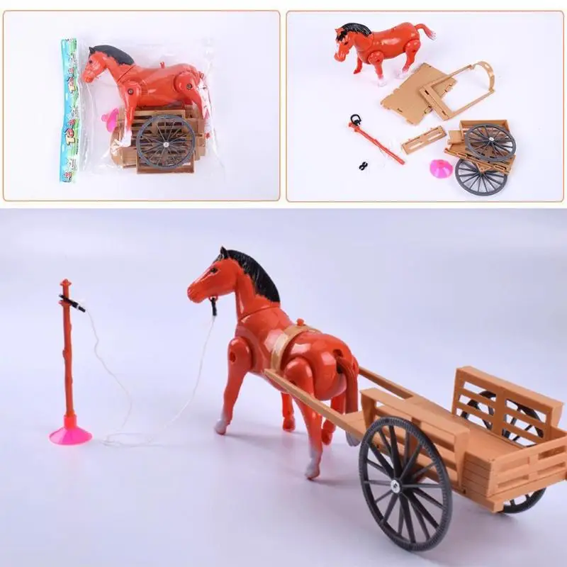 Электронные игрушки, новинка, игрушки, электрическая маленькая лошадка, тянущаяся тележка, детский игрушечный костюм, аксессуары, детская переноска, подарки