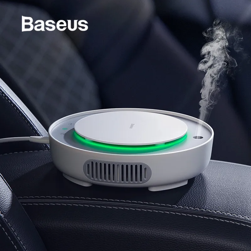 

Baseus 2in1 Car Air Purifier Car Humidifier Negative Ions Air Cleaner Ionizer with Filter Remove PM2.5 Formaldehyde for Car Home