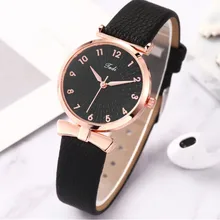 

Personality Printed Leather Strap Simple Wrist Watch Jewelry