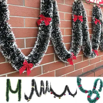 

Free Shippimh 200cm Christmas Bowknots Balls Garland Tree Ornament Mall Bar Party Supplies