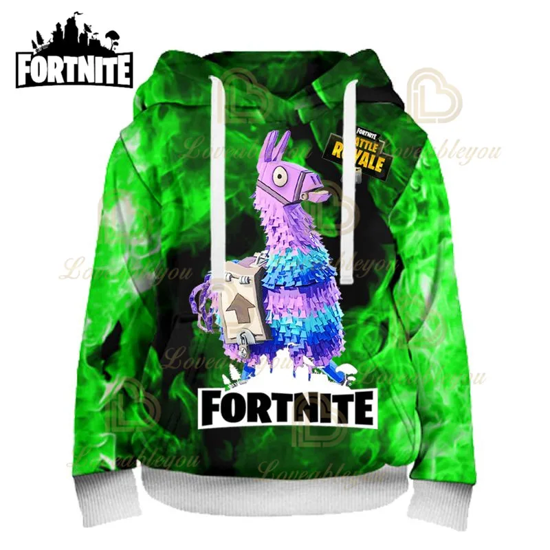 Детская толстовка с капюшоном свитшот куртка Fortnite Victory уличная одежда 3D рисунком
