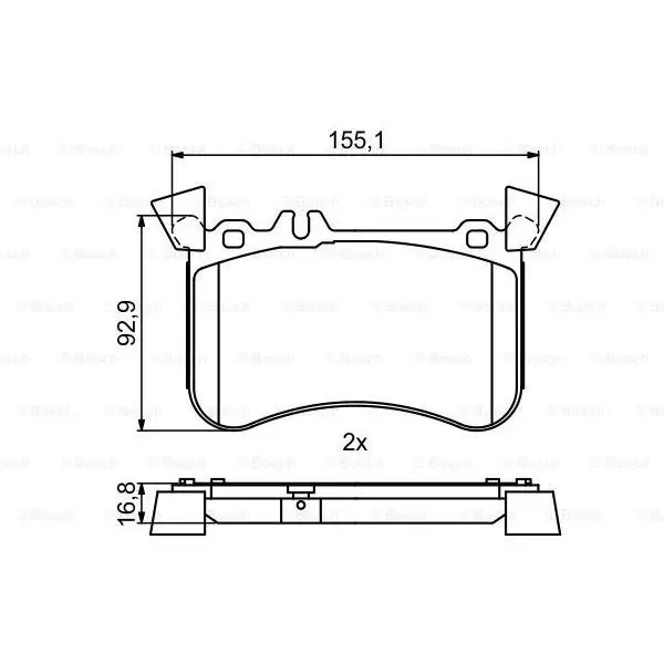 Колодки тормозные MERCEDES A(W176)/CLA(C117)/GLA(X156) AMG 4-mat