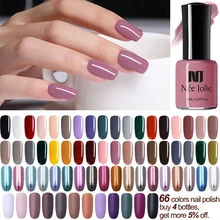 NEE JOLIE 8 пилка для ногтей чистая Серия матовый набор для дизайна ногтей лак 7,5 мл зеркальный лак для ногтей 66 цветов Доступные украшения