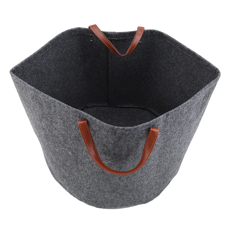 Portable Felt Handy Dirty Clothes Storage Basket Bathroom Laundry Basket Environment Living Room Kids Toy Clothes Baskets