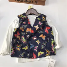 Детский супер мягкий жилет на молнии с мультипликационным принтом, универсальный жилет для мальчиков и девочек 3-8 лет, 2 цвета, 5 цветов