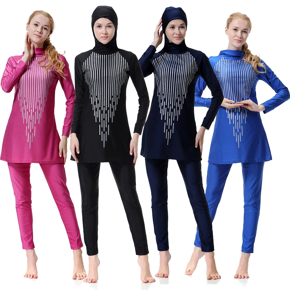 Арабская Исламская одежда для плавания женская с капюшоном Burkini Мусульманский