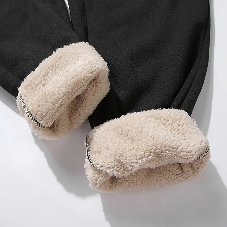 5XL новые зимние теплые штаны для бега, флисовые мужские брюки большого размера, модные повседневные утепленные спортивные штаны, Мужская брендовая спортивная одежда, GA533