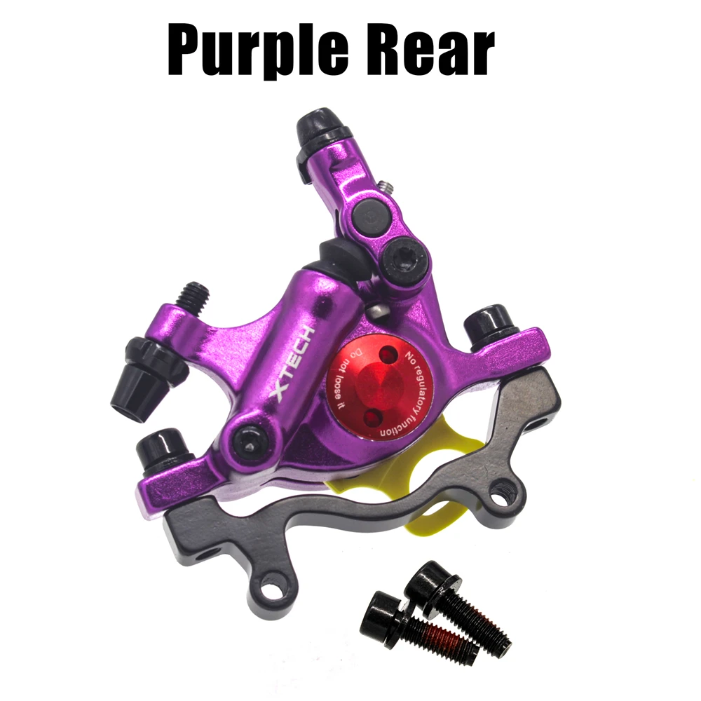 Purple Rear Зум XTECH HB100 MTB линия потянув гидравлического дискового тормоза с роторы 120/140/160 мм для спортивной камеры Xiao mi M365 mi Электрический скутер - Цвет: Purple Rear