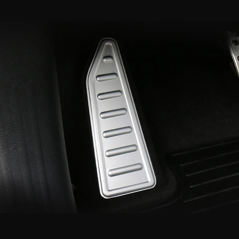 Aluminum Car Accelerator Brake Pedal Footrest Pedals Cover Pads For Jeep Compass-Renegade BU 2015 -