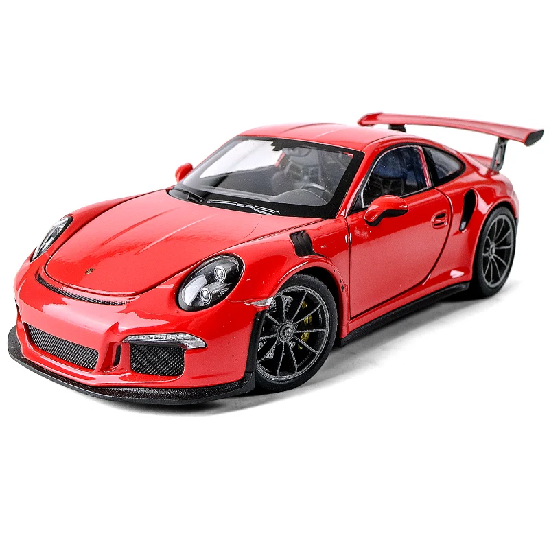  welly 1:24 Porsche 911 GT3 RS red car alloy car model simulation car decoration collection gift toy