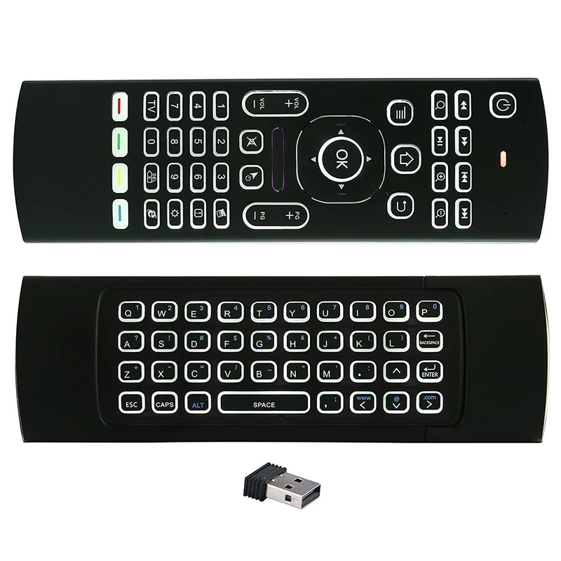 Remote Control MX3 MX3-L Backlit Air Mouse T3 Smart Voice 2.4G RF Wireless Keyboard for X96 mini KM9 A95X H96 MAX Android TV Box