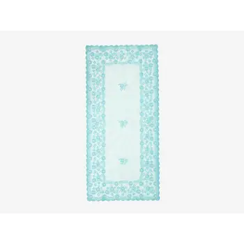 

Knitting Board Pattern Runner Delicate Turquoise