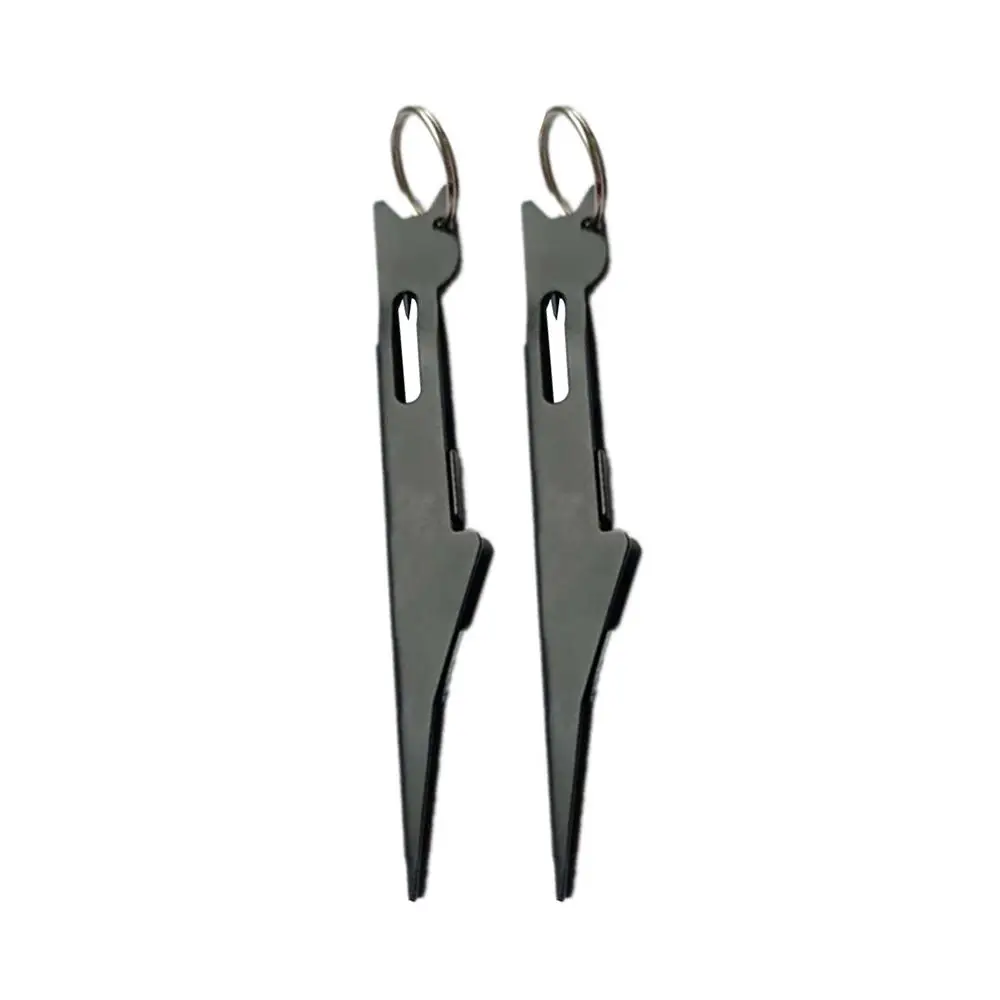 Fishing Knot Tying Tool Line Cutter Stretchable Buckle Fly Tackle Portable Tackle Accessories Outdoor Fishing Tools - Цвет: Белый