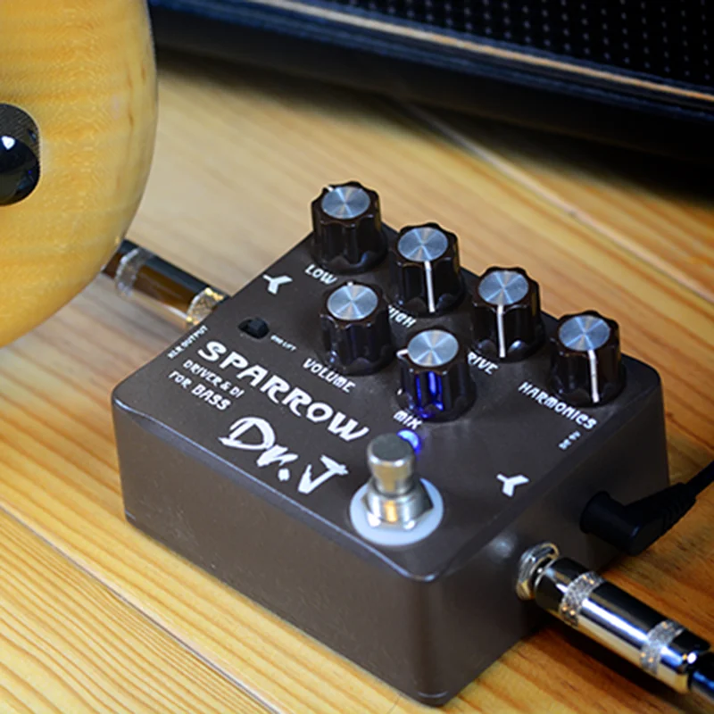 DR. J от JOYO SPARROW DRIVER DI для бас D53 педаль эффектов с бесплатным разъемом