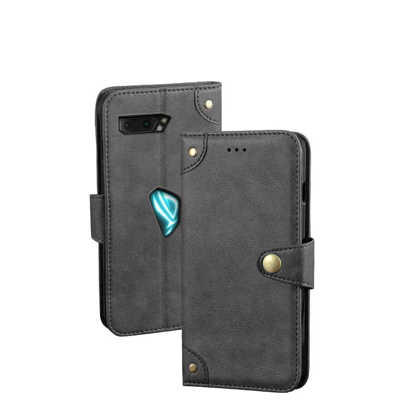 Для Asus ROG Phone II 2 чехол Ретро Магнитный Флип Бумажник кожаный для ZS660KL уникальная