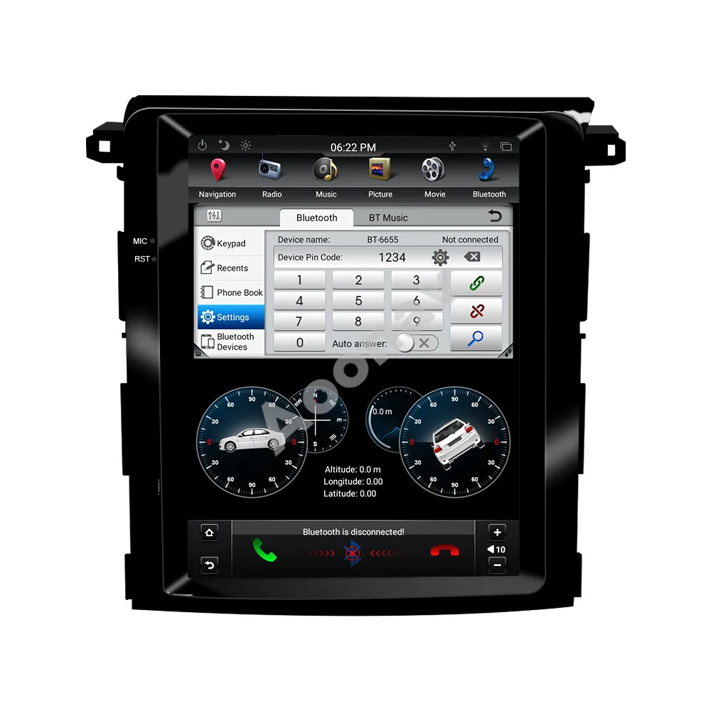 Автомагнитола 2 Din Tesla вертикальный экран стерео GPS навигация для Subaru Forester XV 2018 2019
