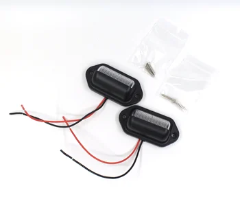 

2 pieces 2835 6SMD white light truck truck passenger car trailer LED license plate light side light