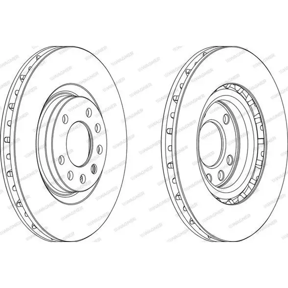 Диск тормозной передний Fiat Croma 1.9/2.4D 03 WAGNER WGR15121
