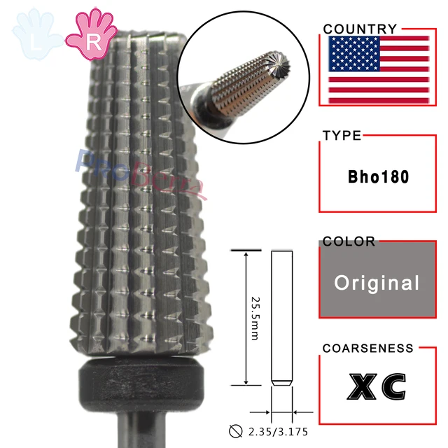 Proberra Right hand Strongest 5 IN 1 Carbide Purple multi-function Tungsten Carbide nail milling purple drill bits Original-XC