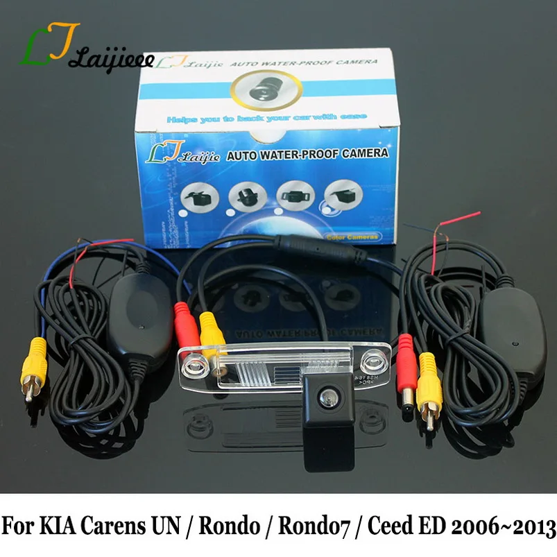 Резервная камера для KIA Carens UN/Rondo/Rondo7/Ceed ED 2006~ 2013/RCA AUX HD ночного видения Автомобильная беспроводная камера заднего вида