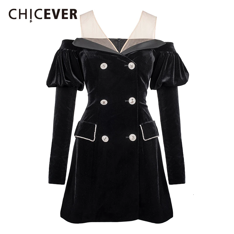 CHICEVER бархатное Вечерние вечернее платье для женщин с вырезом лодочкой и пышным