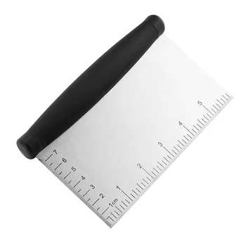 

Stainless Steel Scraper Chopper-Great As Dough Cutter for Bread and Pizza Dough - Multipurpose Kitchen Utensil,2 Pack