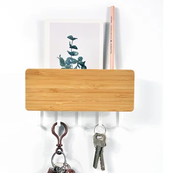 

Key Hanger Decorative Simple Small Wall Hooks Space Saving Easy Install Home Vintage Wooden Door Back Storage Rack Holder