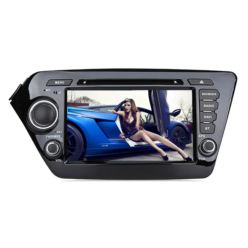 Для Kia Rio K2 мультимедиа для Android плеер GPS навигатор Авторадио Bluetooth 4K видео dvd-плеер зеркало радиосвязь 2 Din