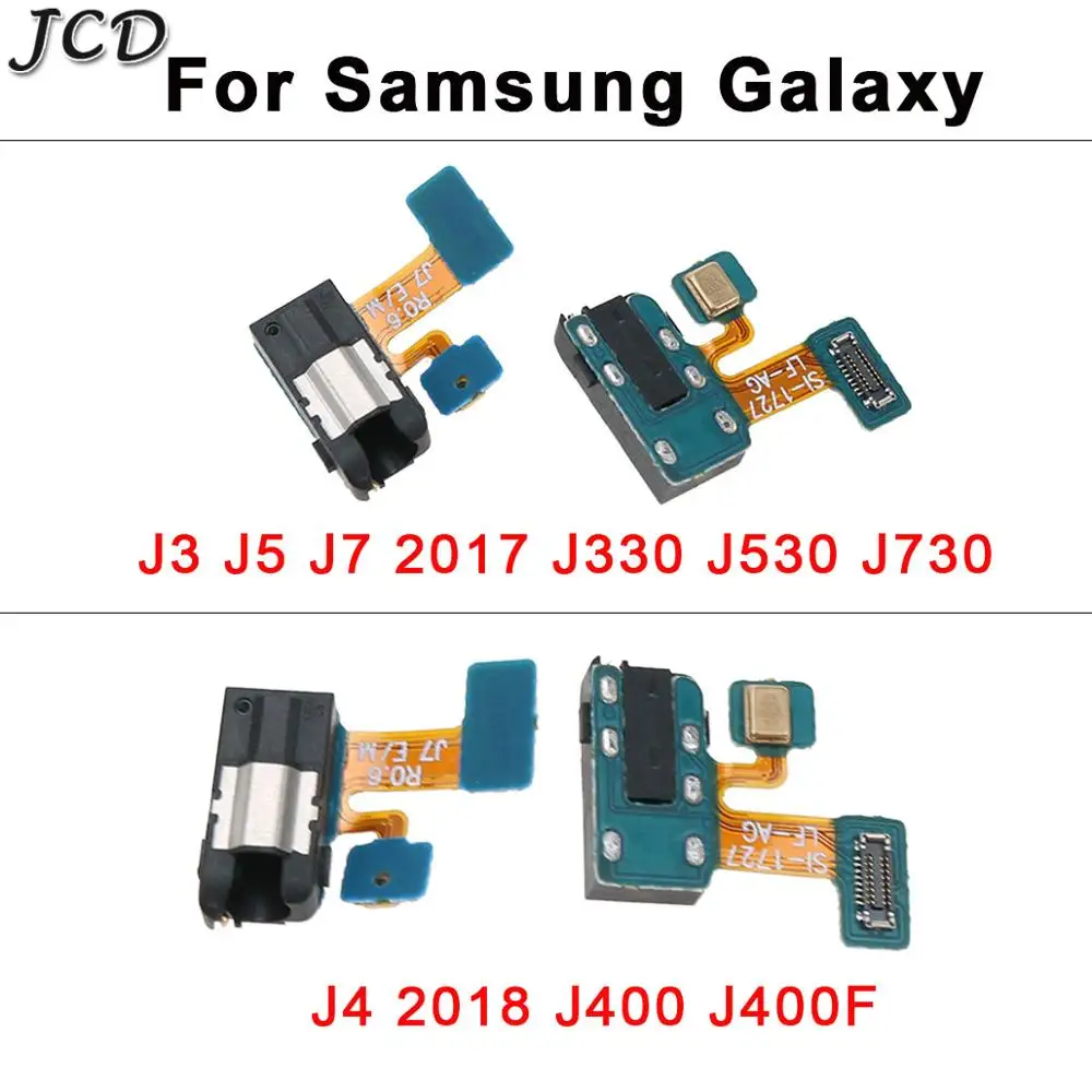 JCD для Samsung Galaxy J3 J5 J7 2017 J330 J530 J730 J4 J400 разъем наушников аудио микрофон гибкий кабель