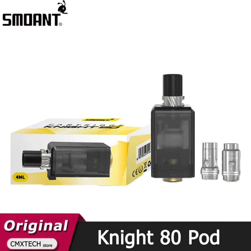 Оригинальный картридж Smoant Knight 80 атомайзер 4 мл с сеткой 0 3 Ом/0 Ом двойная катушка