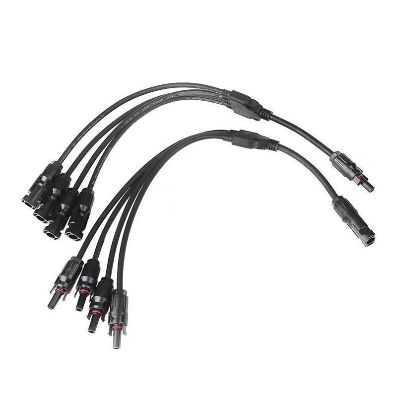 

1 Pair Y Mc4 Solar Style Branch Panel Cable Connector Adapter Type 1 To 4