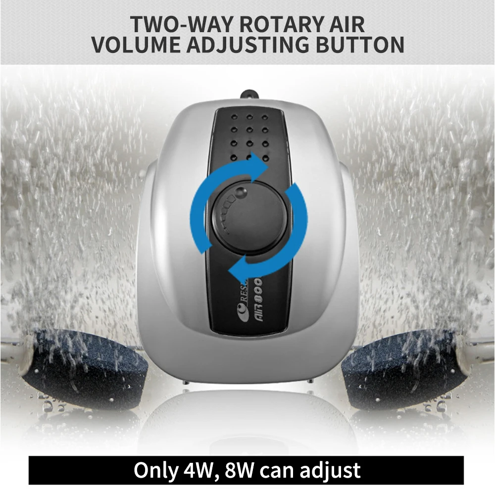 Powerful Quiet Aquarium Oxygen Air Pump Compressor Fish Tank Pond Aerator Aquarium Air Flow Maker Pump Aquarium Accessories 220V