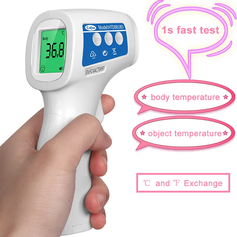 

Cofoe Baby Thermometer Digital Infrared Forehead Fever Body Thermometer Non-contact Medical Temperature Gun for Kids&Adults