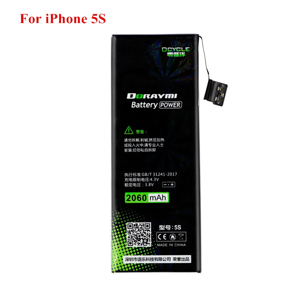 DORAYMI для iPhone SE батарея Замена литий-полимерная для iPhone 6S батареи 6 7 5S батарея мобильного телефона - Цвет: For iPhone 5s