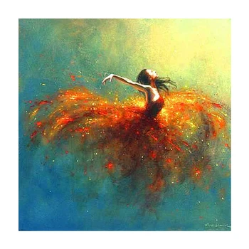 

5D DIY Full Drill Rhinestone Round Diamond Painting Character Dancing Girl Embroidery Mosaic Cross Stitch Kit Room Decor