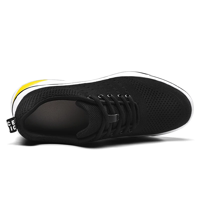 Shoes Men Sneakers Invisible Height Increased Insoles 8CM High Heels Men Increase Shoes Hidden Wedge Heel Elevator Shoes