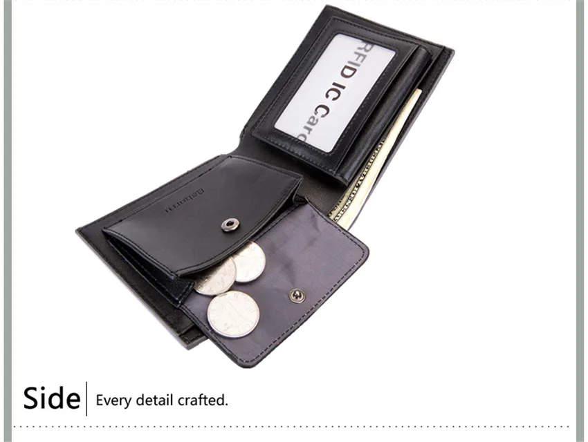 Короткий Мужской кошелек RFID защита от кражи кошельки из искусственной кожи тонкие мужские кошельки большая емкость портмоне держатель для карт Многофункциональный