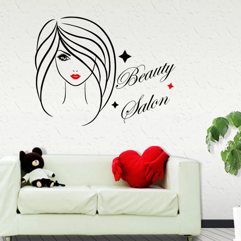 Hair Salon Hairdresser Studio Scissors Bedroom Decal Wall Art Sticker Picture