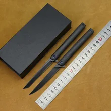 LOVOCOO ручка складной нож M390 сталь углеродное волокно Ручка Открытый Отдых Охота карманные кухонные ножи для фруктов практичные EDC инструменты