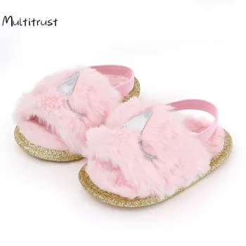 

Unicorn Flock Baby Shoes Newborn Soft Sole Walking Shoes Indoor Infant Baby First Walkers Toddlers Slip-on Boys Girls Crib Shoe