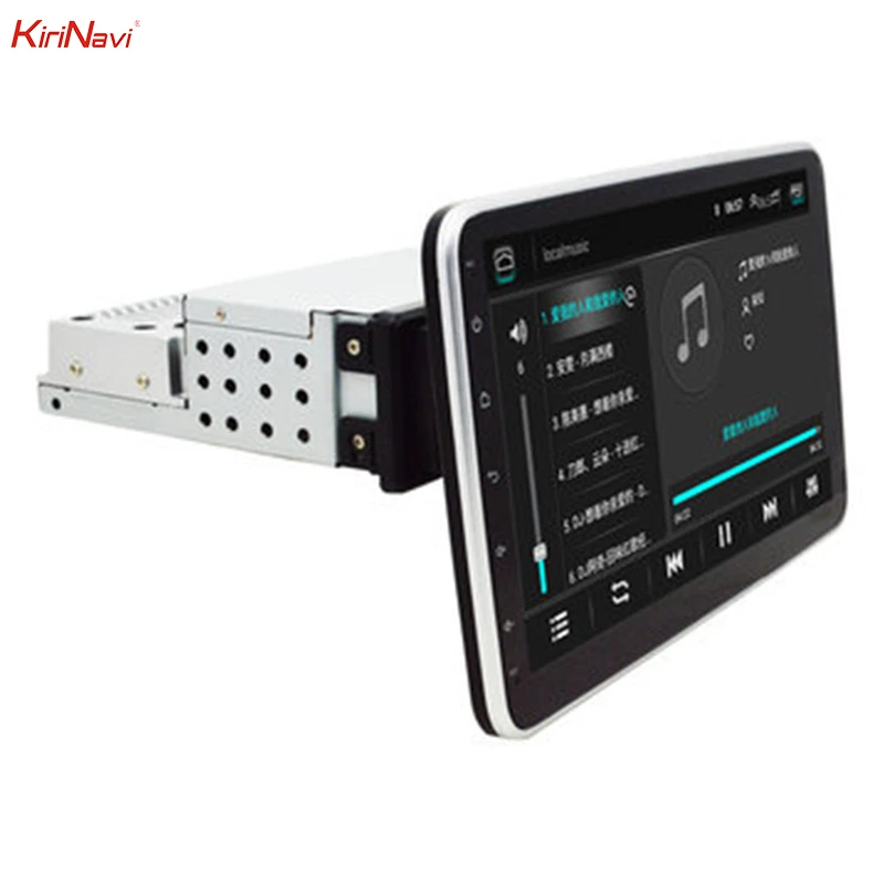 Автомобильный мультимедийный плеер KiriNavi 10 1 дюйма 1DIN Android 8 + 16 ГБ 2.5D HD экран GPS