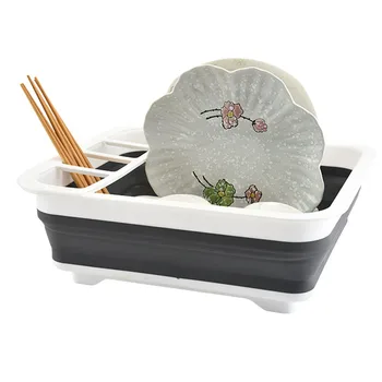 

Collapsible Dish Rack Dish Chopsticks Drying Drainer Folding Kitchen Cutlery Holder Dinnerware Organizer