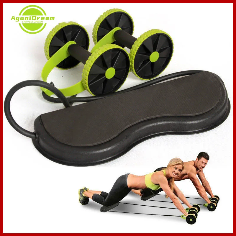 

Fitness Equipment AB Roller Stretch Elastic Abdominal Resistance Pull Rope Tool Abdominal Muscle Trainer Exercise Home