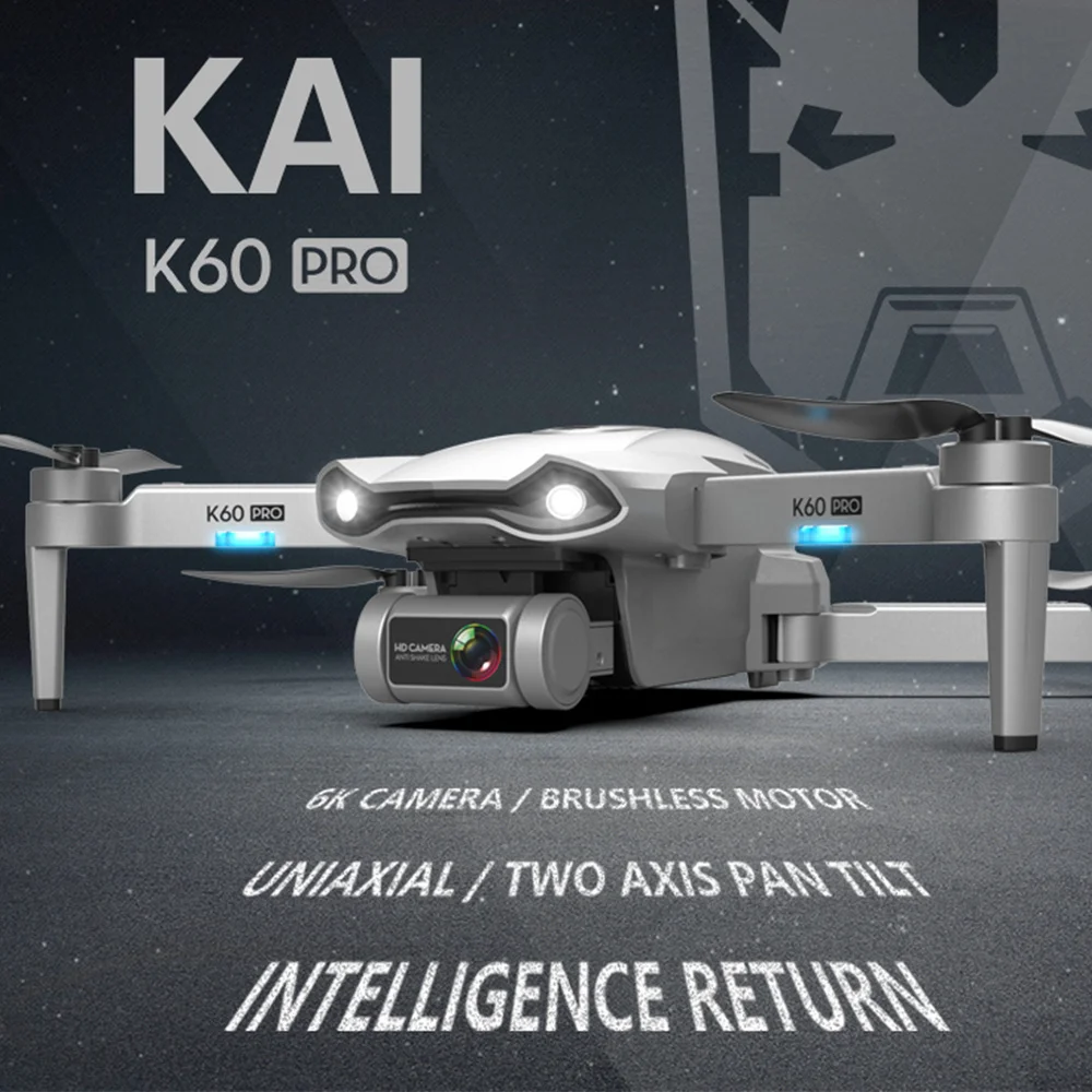 K60 Дрон 6k HD Двойная камера низкого давления однонаправленное gimbal с разрешением 4k