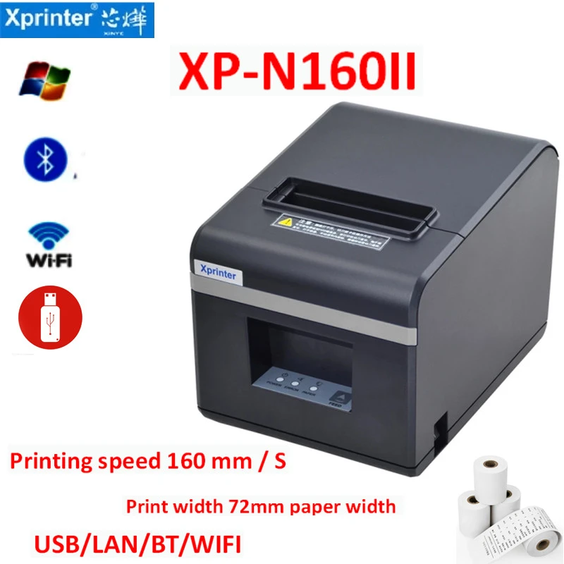 XP N160II 80mm Thermal Receipt Printers POS Ticket Printer With Auto