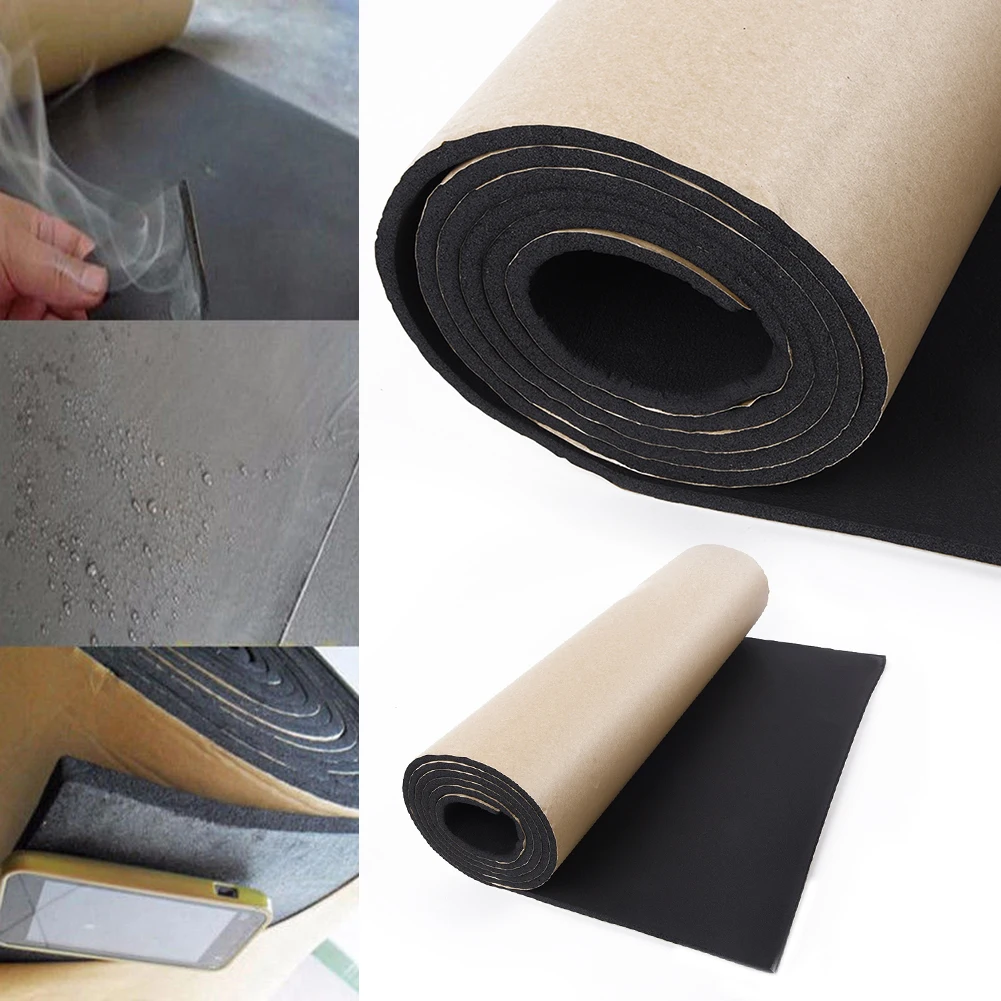 200*50 см автомобильный звукоизоляционный хлопок Deadening-Insulation самоклеющаяся ячейка пена 1 шт