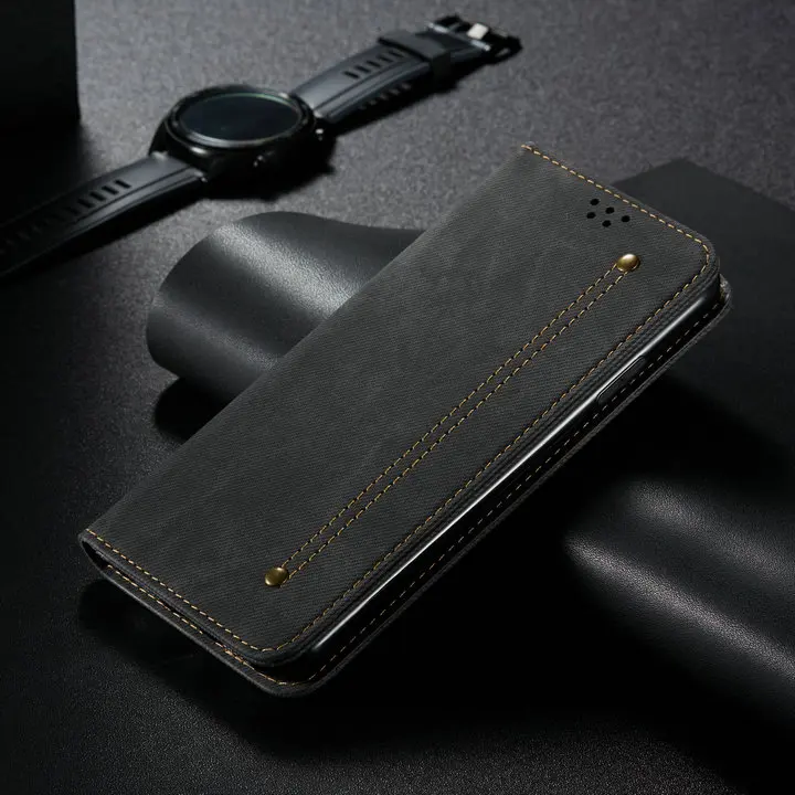 Black case Чехол для Honor 20 s, защитный чехол, Роскошная ткань, твердый кошелек, флип, для Funda, huawei Honor 20, роскошный чехол, Honor 20 s, 20 S, чехол - Цвет: Black case